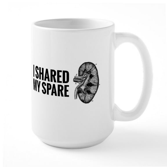 CafePress - Kidney Donor Mugs - 15 oz Ceramic Large White Novelty Mug