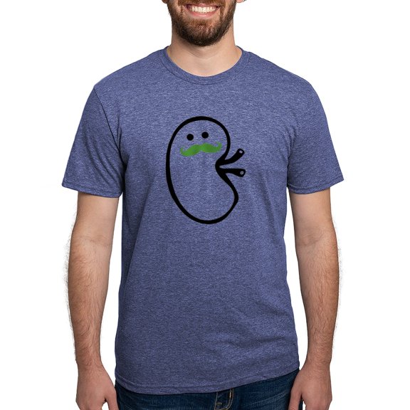 CafePress - Kidney Mustache T Shirt - Mens Tri-blend T-Shirt