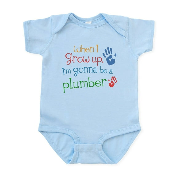 CafePress - Kids Future Plumber Infant Bodysuit - Baby Light Bodysuit, Size Newborn - 24 Months