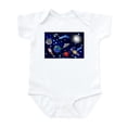 thumbnail image 1 of CafePress - Kids Galaxy Universe Illustrations Body Suit - Baby Light Bodysuit, Size Newborn - 24 Months, 1 of 4