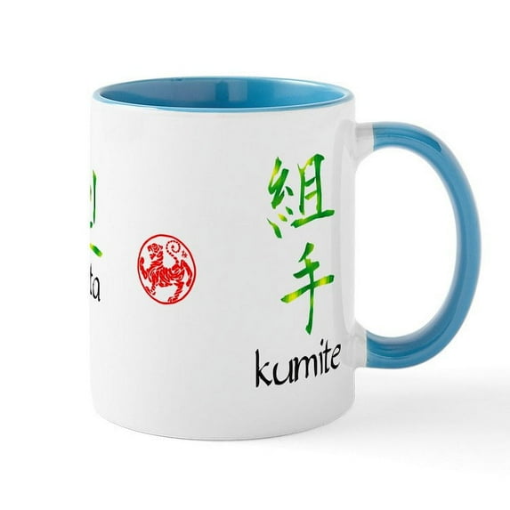 CafePress - Kihon, Kata, Kumite Mug - 11 oz Ceramic Mug - Novelty Coffee Tea Cup
