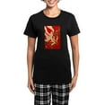 thumbnail image 1 of CafePress - Kimono Tradisional Design Goldfish Women's Dark - Women's Short Sleeve Print T-Shirt and Pants Dark Cotton Pajama Set, 1 of 7