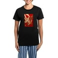 thumbnail image 1 of CafePress - Kimono Tradisional Design Goldfish Women's Dark - Women's Short Sleeve Print T-Shirt and Pants Dark Cotton Pajama Set, 1 of 7