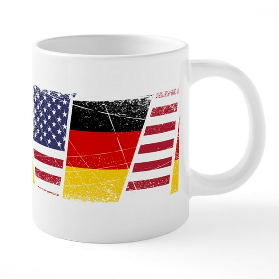 CafePress - Kinda American Kinda German Dual Citizenshi Mugs - 20 Oz White Ceramic Mega Mug