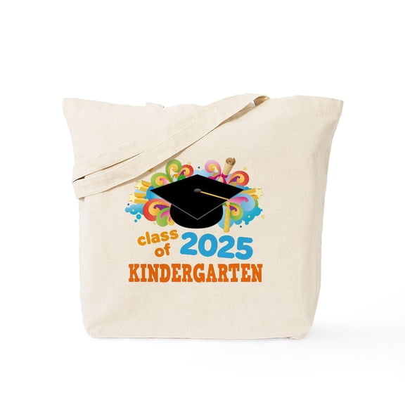 CafePress - Kindergarten Class Of 2025 - Unisex Canvas Tote Bag, Beige, 1-Piece