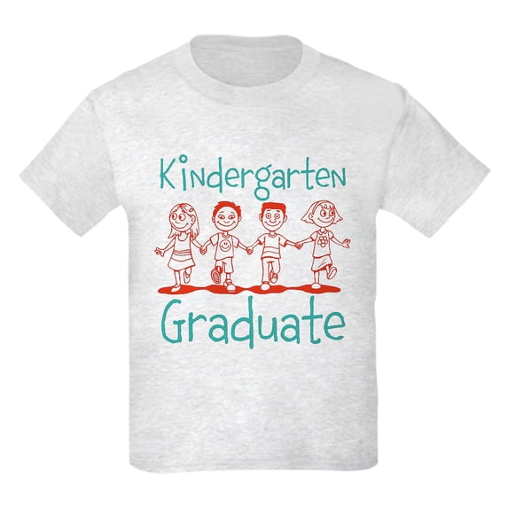 CafePress - Kindergarten Graduate Kids Light T Shirt - Light Classic Kids Graphic, Short Sleeve T-Shirt, Sizes XS-XL