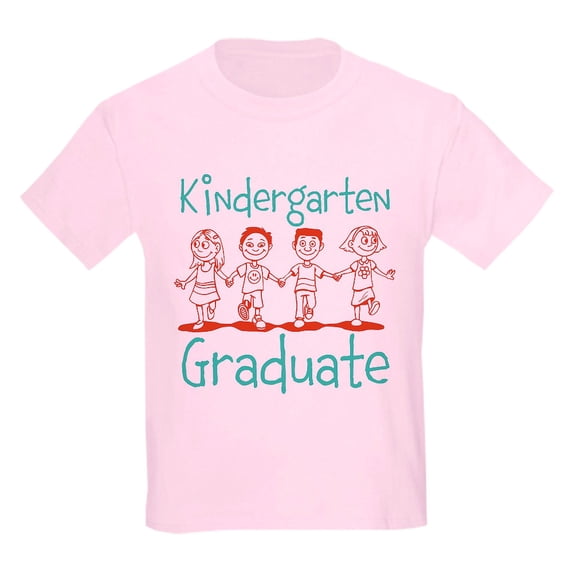 CafePress - Kindergarten Graduate Kids Light T Shirt - Light Classic Kids Graphic, Short Sleeve T-Shirt, Sizes XS-XL