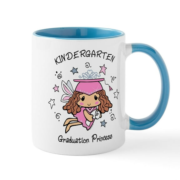 CafePress - Kindergarten Graduation Princess Mugs - 11 oz Ceramic Mug - Novelty Coffee Tea Cup