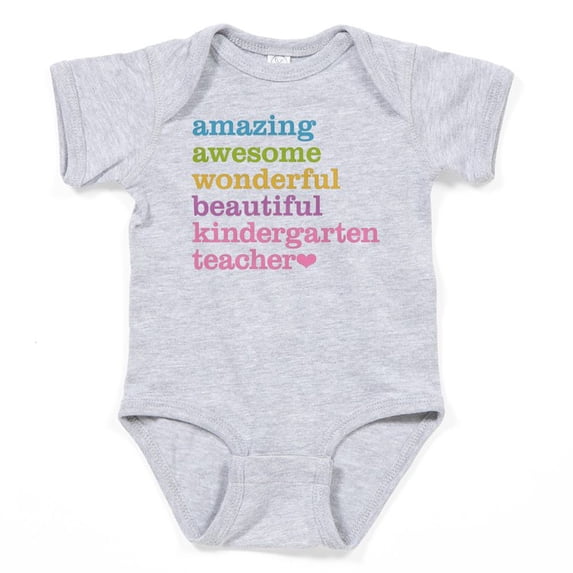 CafePress - Kindergarten Teacher - Cute Infant Bodysuit Baby Romper - Size Newborn - 24 Months