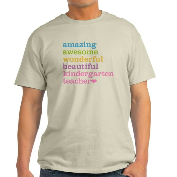 CafePress - Kindergarten Teacher Light T Shirt - Men's Classic Graphic T-Shirt