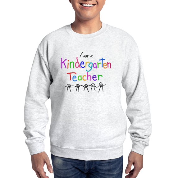 CafePress - Kindergarten Teacher Sweatshirt - Crew Neck Sweatshirt