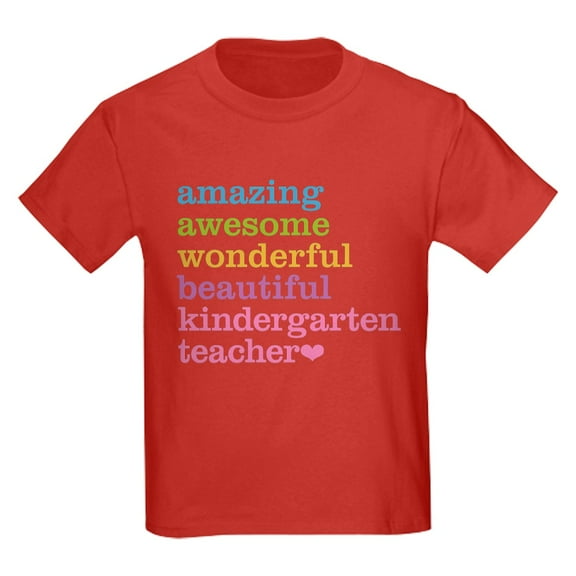 CafePress - Kindergarten Teacher T Shirt - Dark T-Shirt Kids XS-XL