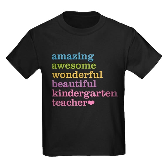 CafePress - Kindergarten Teacher T Shirt - Dark T-Shirt Kids XS-XL