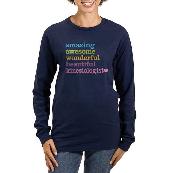 CafePress - Kinesiologist Long Sleeve T Shirt - Women's Long Sleeve Graphic Tee Casual Fit