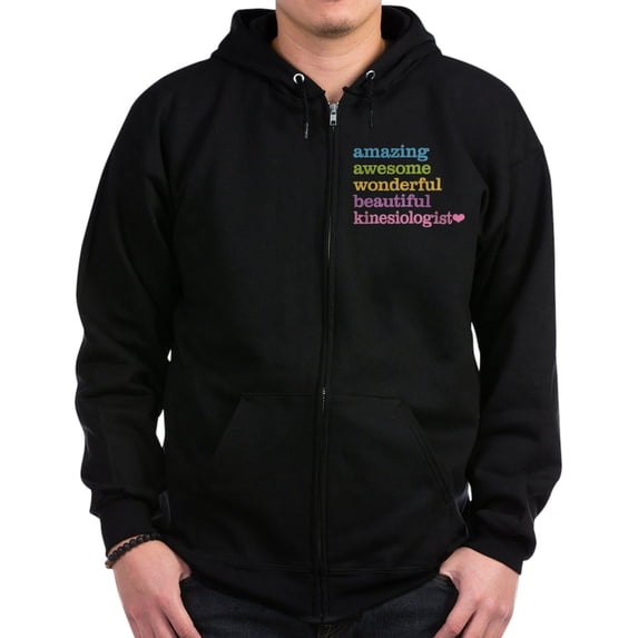CafePress - Kinesiologist Zip Hoodie (Dark) - Zip Hoodie, Classic Hooded Sweatshirt with Metal Zipper