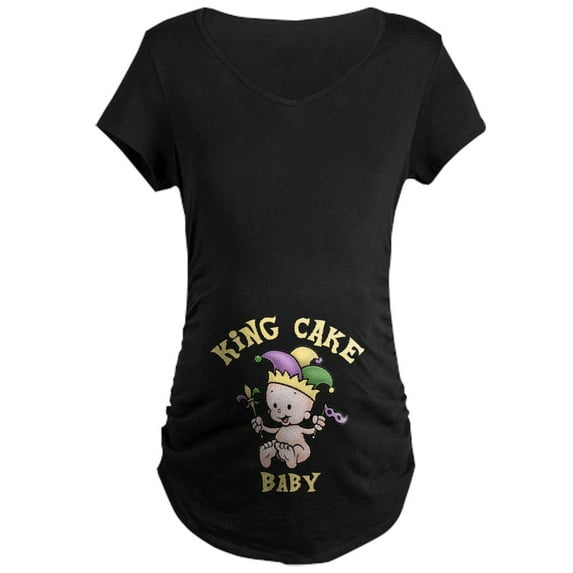 CafePress - King Cake Baby II Maternity Dark T Shirt - Maternity Dark T-Shirt