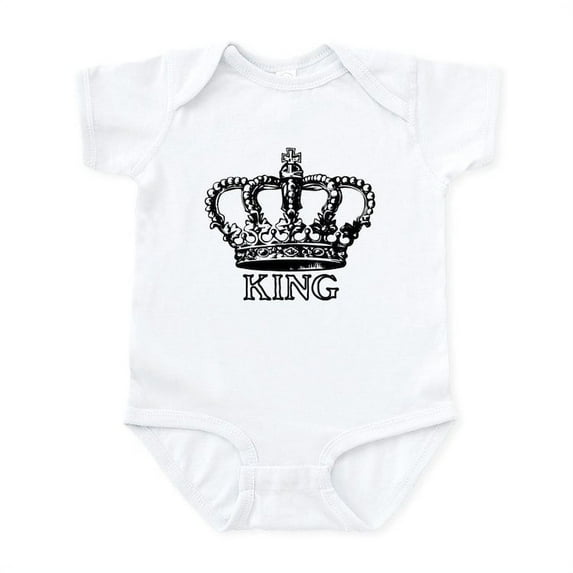 CafePress - King Crown Infant Bodysuit - Baby Light Bodysuit, Size Newborn - 24 Months