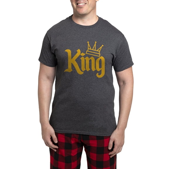 CafePress - King Gold Men's Light Pajamas - Men's Loose Fit, Cotton - 2 Piece Pajama Set