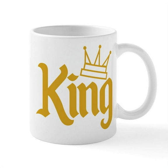 CafePress - King Gold Mug - 11 oz Ceramic Mug - Novelty Coffee Tea Cup