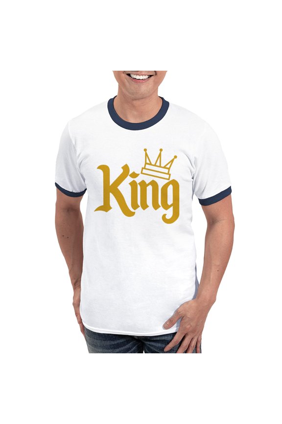 - King Gold Ringer T - 100% Cotton Ringed T-Shirt