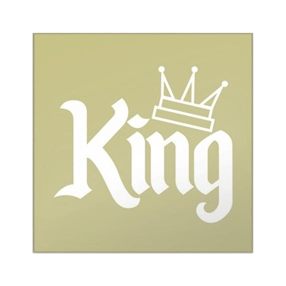 CafePress - King Gold Square Sticker 3 X 3 - Square Sticker 3" x 3"