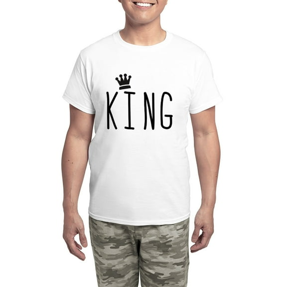 CafePress - King Men's Light Pajamas - Men's Light Loose Fit Cotton Pajama Set