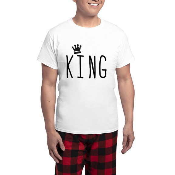 CafePress - King Men's Light Pajamas - Men's Light Loose Fit Cotton Pajama Set