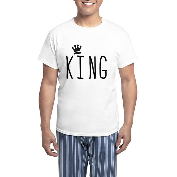 CafePress - King Men's Light Pajamas - Men's Light Loose Fit Cotton Pajama Set
