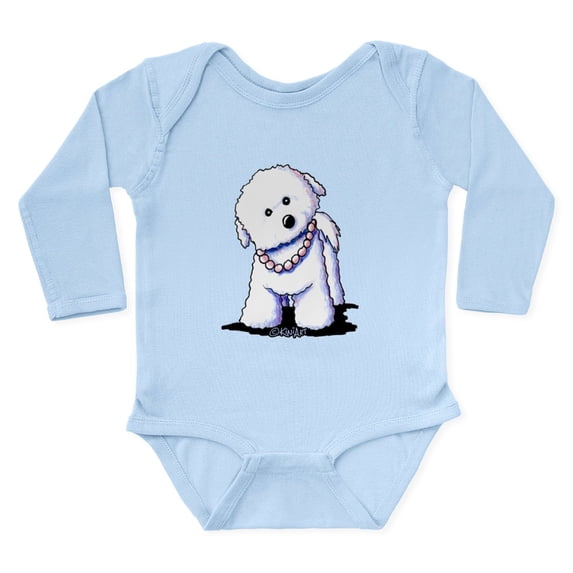 CafePress - Kiniart Bichon In Pear Long Sleeve Infant Bodysuit - Long Sleeve Cotton Baby Bodysuit