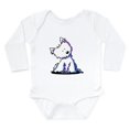 thumbnail image 1 of CafePress - Kiniart Curious Westie Long Sleeve Infant Bodysuit - Long Sleeve Cotton Baby Bodysuit, 1 of 4