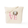 thumbnail image 1 of CafePress - Kiniart Doodle Love Tote Bag - Unisex Canvas Tote Bag, Beige, 1-Piece, 1 of 7