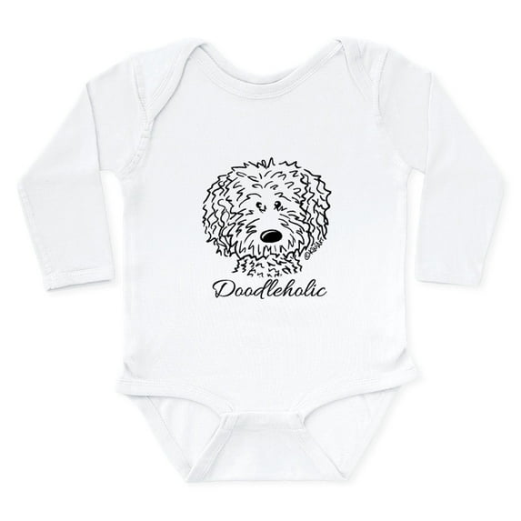 CafePress - Kiniart Doodleholic Long Sleeve Infant Bodysuit - Long Sleeve Cotton Baby Bodysuit