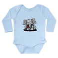 thumbnail image 1 of CafePress - Kiniart Elephant Long Sleeve Infant Bodysuit - Long Sleeve Cotton Baby Bodysuit, 1 of 4