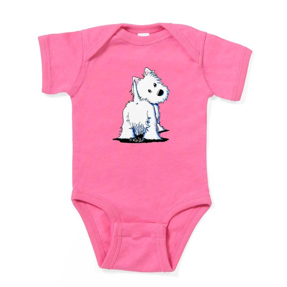 CafePress - Kiniart Fluffybutt Westie - Cute Infant Bodysuit Baby Romper - Size Newborn - 24 Months