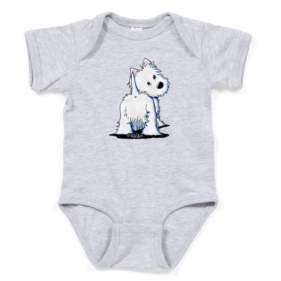 CafePress - Kiniart Fluffybutt Westie - Cute Infant Bodysuit Baby Romper - Size Newborn - 24 Months