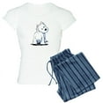 thumbnail image 1 of CafePress - Kiniart Fluffybutt Westie - Women's Light Pajamas, 1 of 4