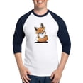 thumbnail image 1 of CafePress - Kiniart Fox Baseball Jersey - Cotton Baseball Jersey, 3/4 Raglan Sleeve Shirt, 1 of 4