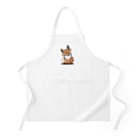 CafePress - Kiniart Fox - Kitchen Apron with Pockets, Grilling Apron, Baking Apron