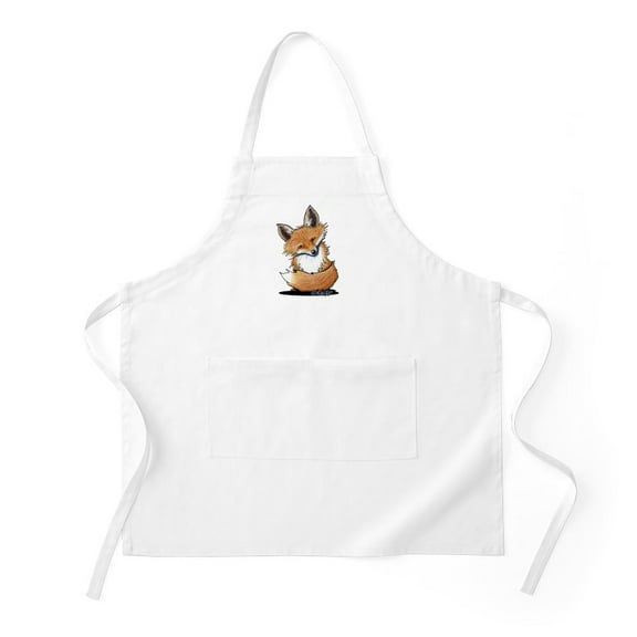 CafePress - Kiniart Fox - Kitchen Apron with Pockets, Grilling Apron, Baking Apron