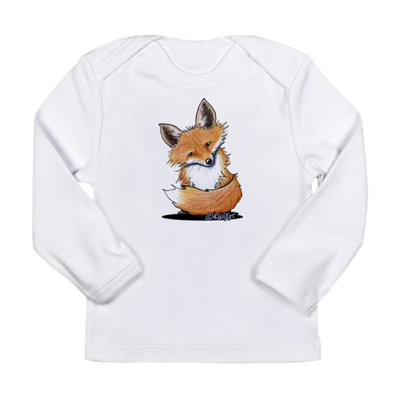 CafePress - Kiniart Fox Long Sleeve Infant T Shirt - Long Sleeve Infant T-Shirt