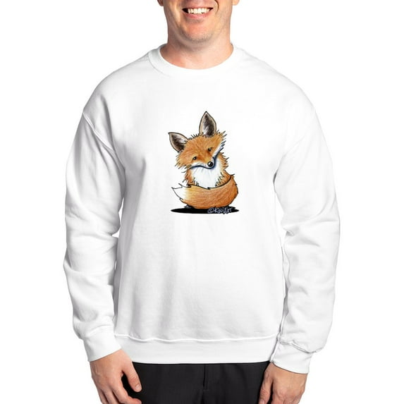 CafePress - Kiniart Fox Sweatshirt - Crew Neck Sweatshirt