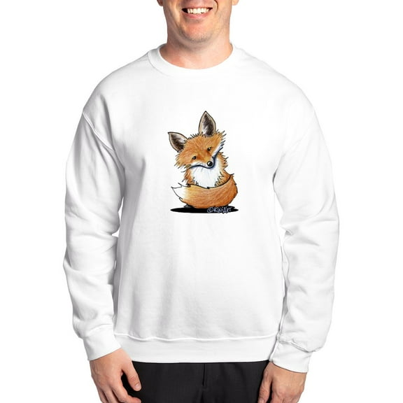 CafePress - Kiniart Fox Sweatshirt - Crew Neck Sweatshirt