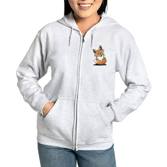 CafePress - Kiniart Fox - Women's Zip Hoodie