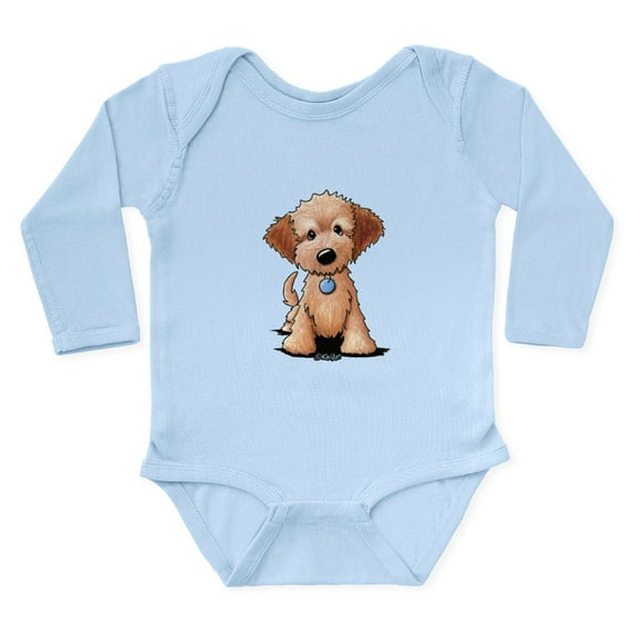 CafePress - Kiniart Goldendoodle P Long Sleeve Infant Bodysuit - Long Sleeve Cotton Baby Bodysuit