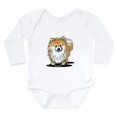 thumbnail image 1 of CafePress - Kiniart™ Pomeranian - Long Sleeve Infant Bodysuit, 1 of 4
