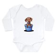 thumbnail image 1 of CafePress - Kiniart Potted Doxie Long Sleeve Infant Bodysuit - Long Sleeve Cotton Baby Bodysuit, 1 of 4