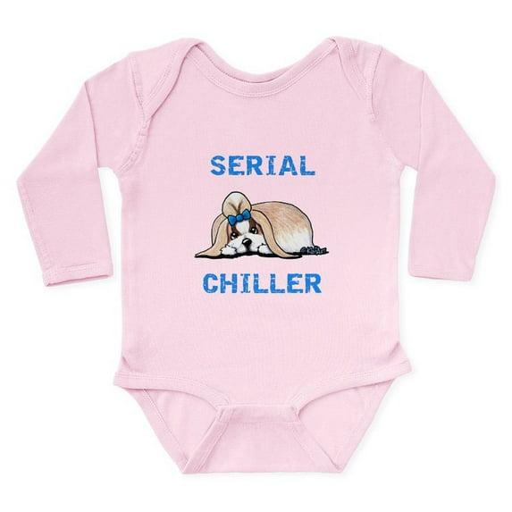 CafePress - Kiniart Shih Tzu Seria Long Sleeve Infant Bodysuit - Long Sleeve Cotton Baby Bodysuit