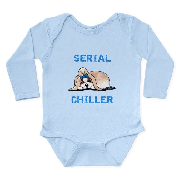 CafePress - Kiniart Shih Tzu Seria Long Sleeve Infant Bodysuit - Long Sleeve Cotton Baby Bodysuit