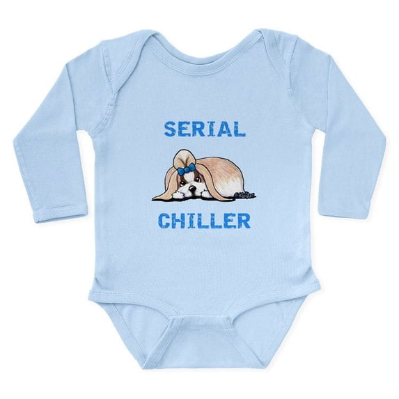 CafePress - Kiniart Shih Tzu Seria Long Sleeve Infant Bodysuit - Long Sleeve Cotton Baby Bodysuit