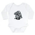 thumbnail image 1 of CafePress - Kiniart Silver Schnauz Long Sleeve Infant Bodysuit - Long Sleeve Cotton Baby Bodysuit, 1 of 4